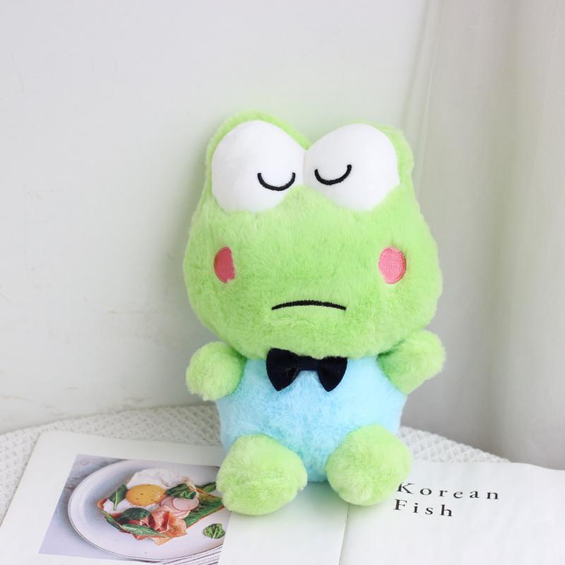 23Cm Frog Doll Kerokero Keroppi Modeling Big Eye Frog Green Doll Plush Toys Sanrio Kawaii Anime 1 - Popping Fidgets